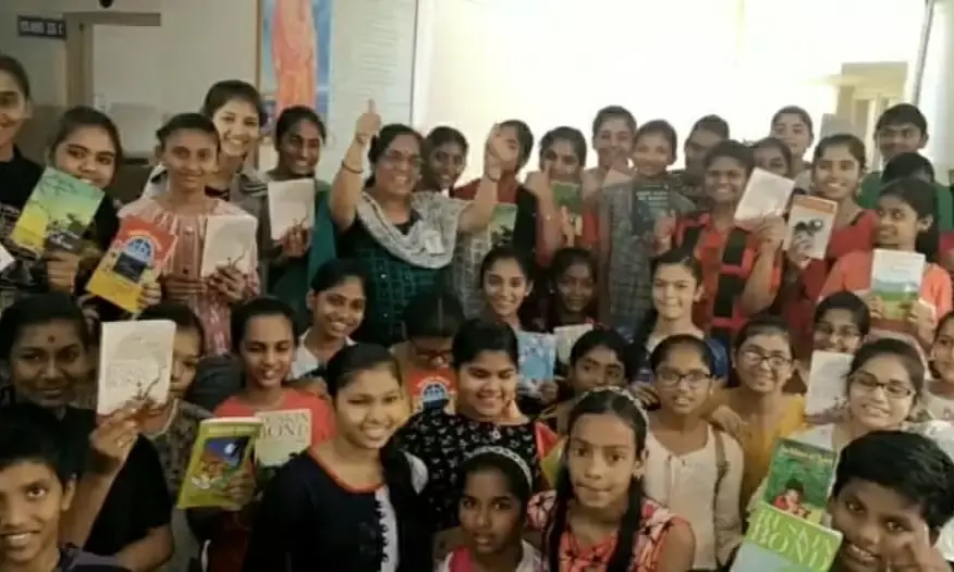 Bonding with Bond: A handwritten letter from Mussoorie comes all the way to Kothagudems Palvoncha students