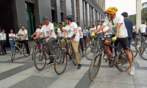 #CareForColon cyclothon: 300 cyclists, doctors from Hyd pedal to raise awareness