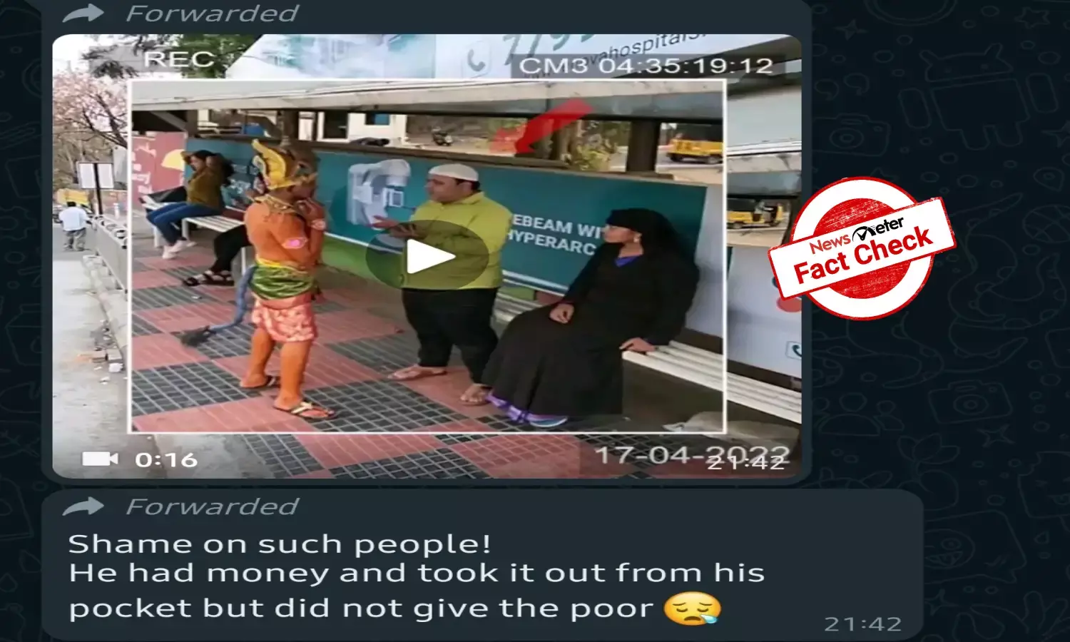 Fact Check: Scripted video edited, shared with communal spin