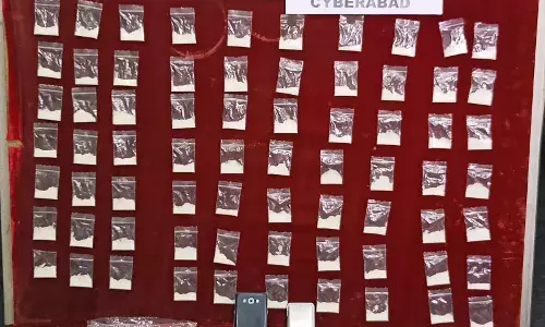 Drug peddler caught with 70 gms MDMA worth Rs. 4.90L near Cyber Towers