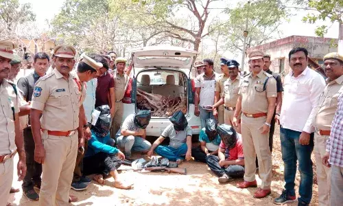 Poaching: 6 arrested for killing two deer in Kamareddys Polkampally forest