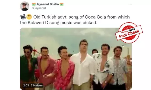 Why this Kolaveri Di:  Turkish Coca-Cola ad was released 4 years after Tamil number