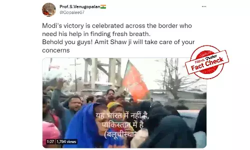 Video of Kashmir election rally passed off as BJP supporters in Balochistan