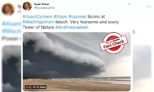 Fact Check: Is this a video of Cyclone Asani in APs Machilipatnam beach? Find out the truth