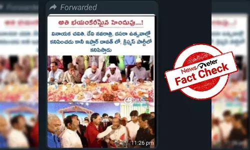 Fact Check: Viral message falsely claims KCR does not attend Hindu festivals