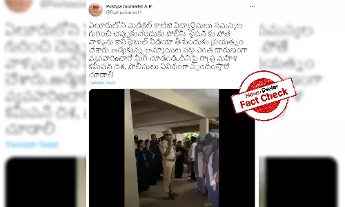 Fact Check: 2019 video of cop assaulting medical student in Eluru passed off as recent