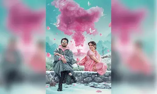 Deverakonda in Kashmiri attire, Samantha in pink sari: First look poster of Kushi out