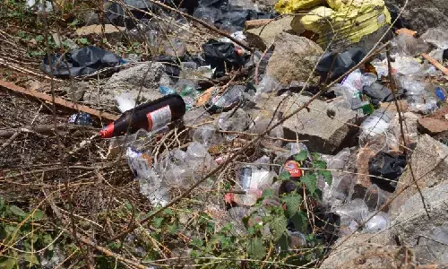 Litter-free zone⦠really! How Nizampets Haritha Haram park has become haven for boozers