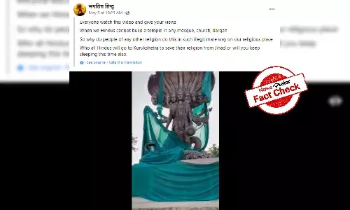 Fact check: Has a Muslim shrine been built inside a temple premises?