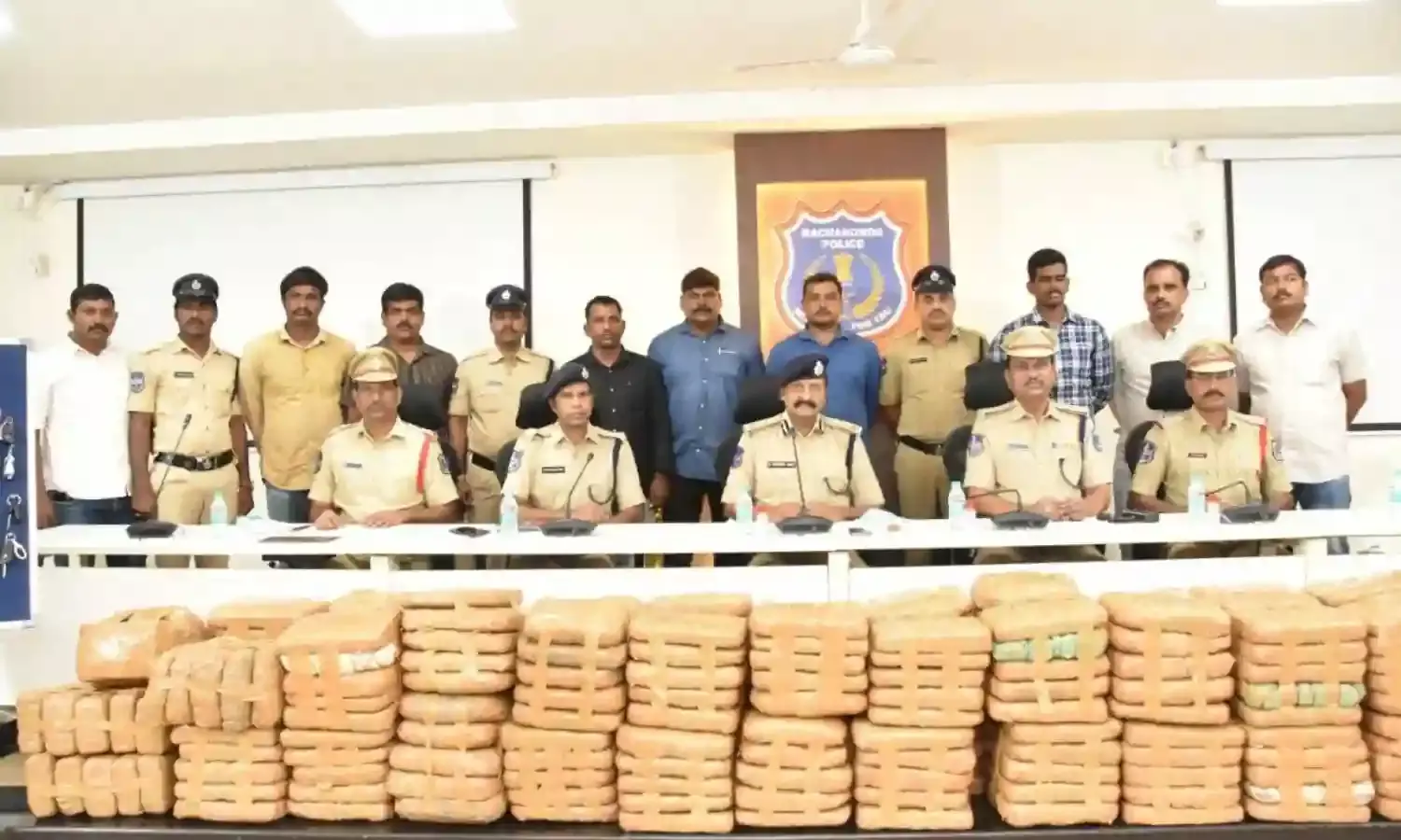 Hayathnagar police seize 470kg ganja, arrest 10 drug peddlers