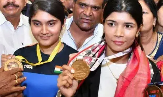  Telangana government announces Rs.2 crores, housing to boxer Nikhat Zareen, shooter Esha Singh