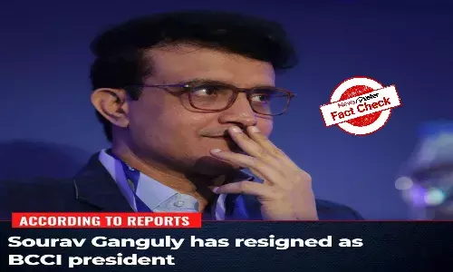 Dada continues to be Indian cricket boss, viral posts are false