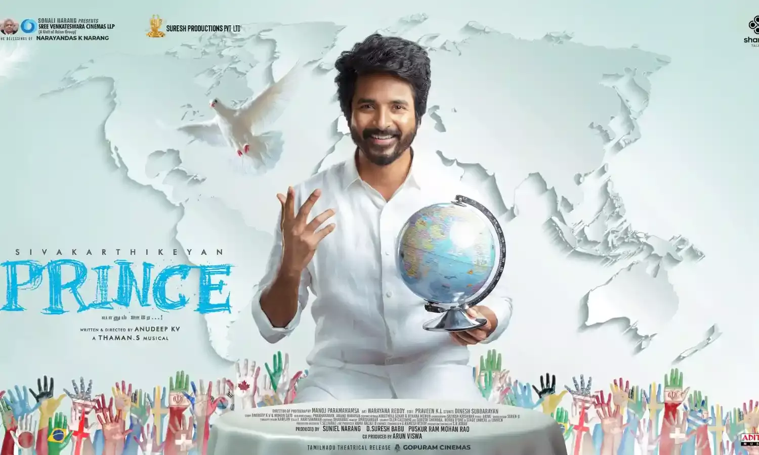 Heres the first look of Sivakarthikeyan in his Telugu debut film Prince
