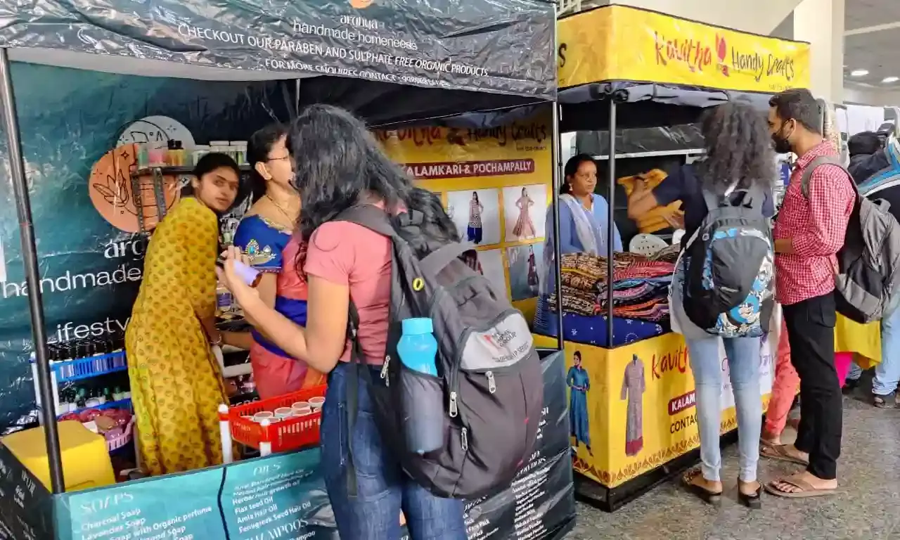 Shop on the go from women entrepreneurs at Ameerpet Metro Station