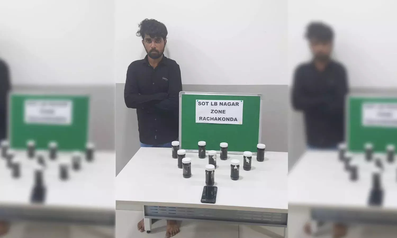 Ibrahimpatnam police nab drug peddler, seize 1.12 kg hash oil