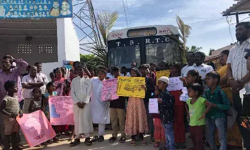 Ground Report: How an extended RTC bus service already brought back 6 dropout kids to school in Medchals Jawaharnagar slums