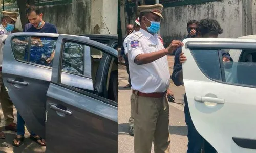 Day 1 of special drive: 137 cases booked against Hyd vehicles with tinted glasses, irregular no. plates