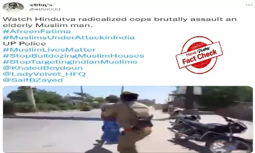 Fact Check: Video of cops beating a man for violating COVID lockdown norms falsely linked to protests against Nupur Sharma
