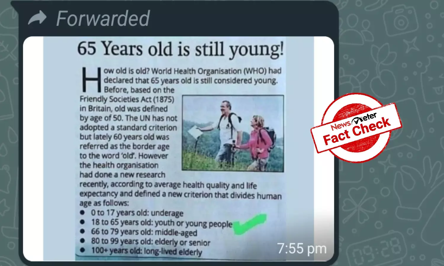 `Abhi to mai jawan houn: WHO has not reclassified 65-year-olds as youth