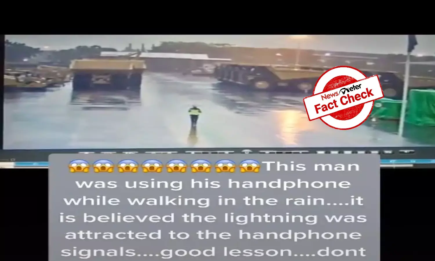 Cell phone signals do not attract lightning, viral claims are false