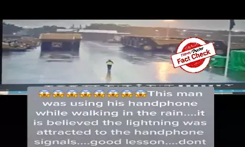 Cell phone signals do not attract lightning, viral claims are false