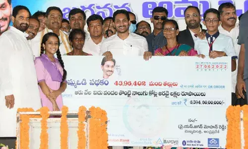 Jagan releases Rs. 6,595 cr under Jagananna Amma Vodi scheme