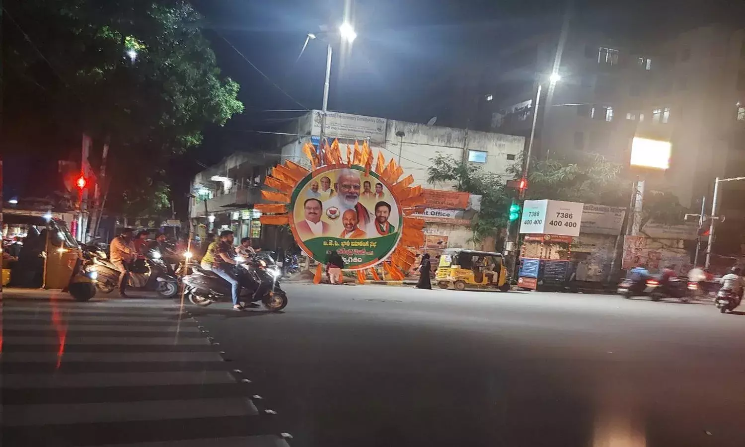 Hyderabad turns saffron for BJP meet but party banners irk commuters