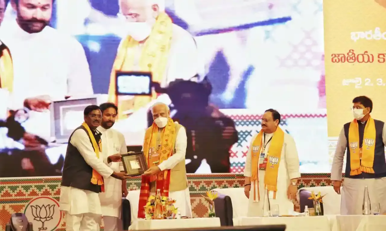 BJP conclave kicks off amidst fanfare with 3-point agenda, plan for Tiranga movement