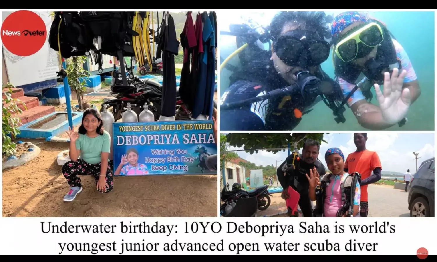 Underwater birthday: 10YO Debopriya Saha is worlds youngest junior advanced open water scuba diver