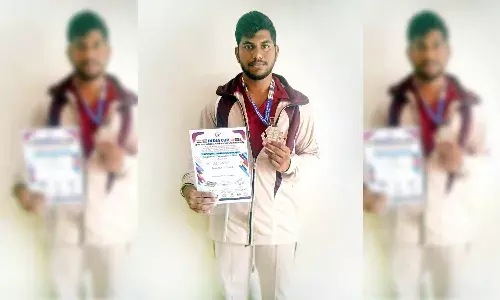 Meet 18YO Hyderabad student Viyyapu Sai Vamsi who won Silver at Taekwondo-Indian Cup