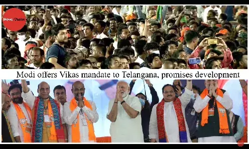 Modi offers Vikas mandate to Telangana, promises development