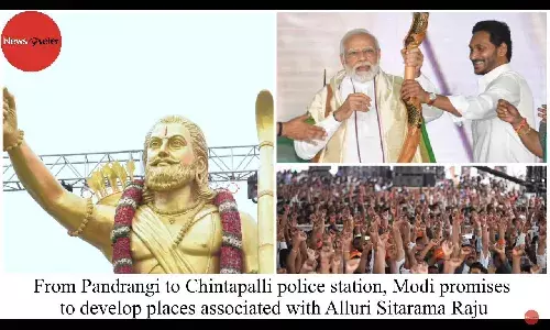 From Pandrangi to Chintapalli police station, Modi promises to develop places associated with Alluri Sitarama Raju
