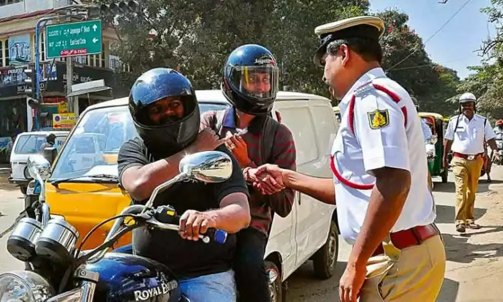 Living dangerously: Over 15L cases booked against helmetless Hyd riders in 2022