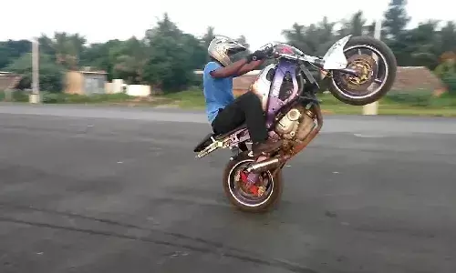 Crackdown against stunt biking: 40 youth held, 39 motorcycles seized in Vizag