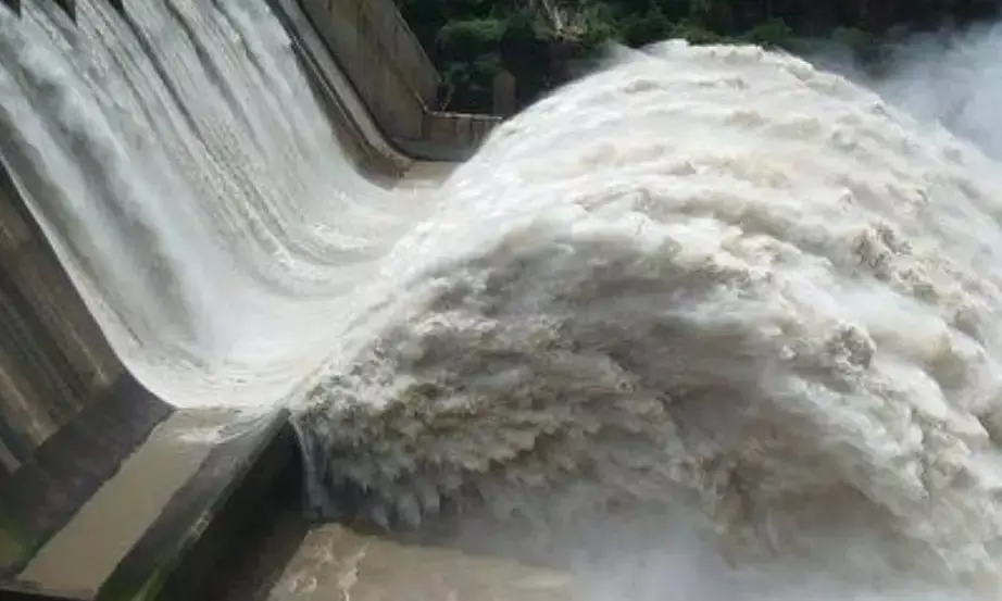 Telangana floods: Kadem Dam filled to brim;  thousands evacuated from 12 Nirmal villages