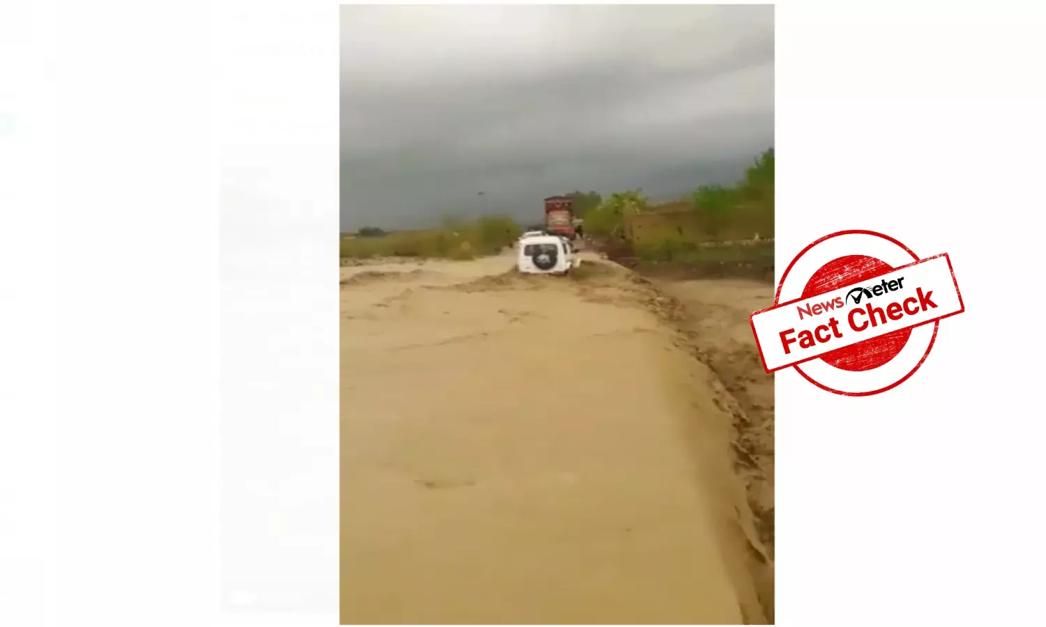 EE number plate car passed as that of Jagtial floods