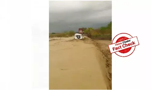 EE number plate car passed as that of Jagtial floods