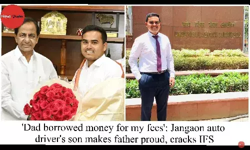 Dad borrowed money for my fees: Jangaon auto drivers son makes father proud, cracks IFS
