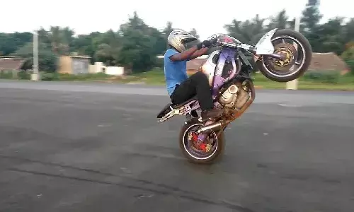 Stunt biking: 85 identified; 73 motorcycles seized in Vizag