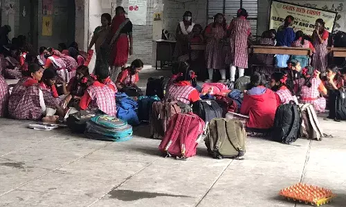 We take turns to sit: No classrooms, no clean toilets, this is the state of a govt school in Masab Tank