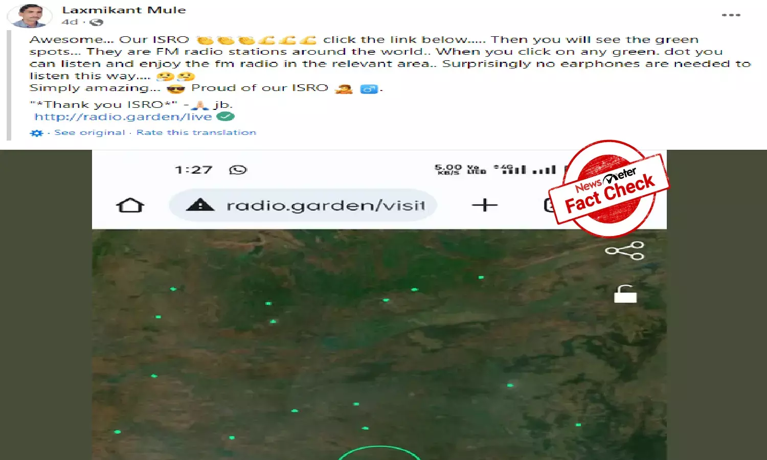 ISRO has not developed `Radio Garden, viral claims are false
