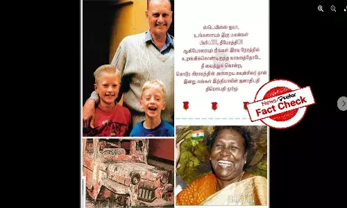 President Murmu has no link with Staines murder case; viral claims are false