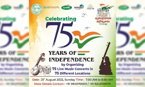Swaantra Bharatha Vajrotsavalu: Come Sunday, 75 musical concerts will captivate Hyderabadis