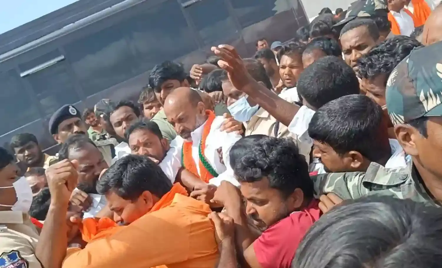 BJP chief Bandi Sanjay detained; massive protests rock Telangana