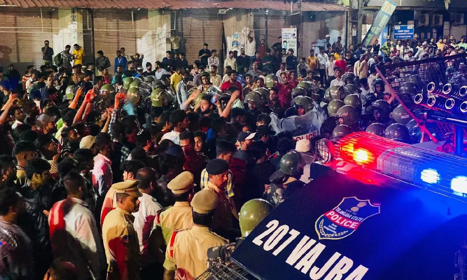 Remarks against Prophet Muhammad: Protests spread across Hyderabad; police thrash marchers