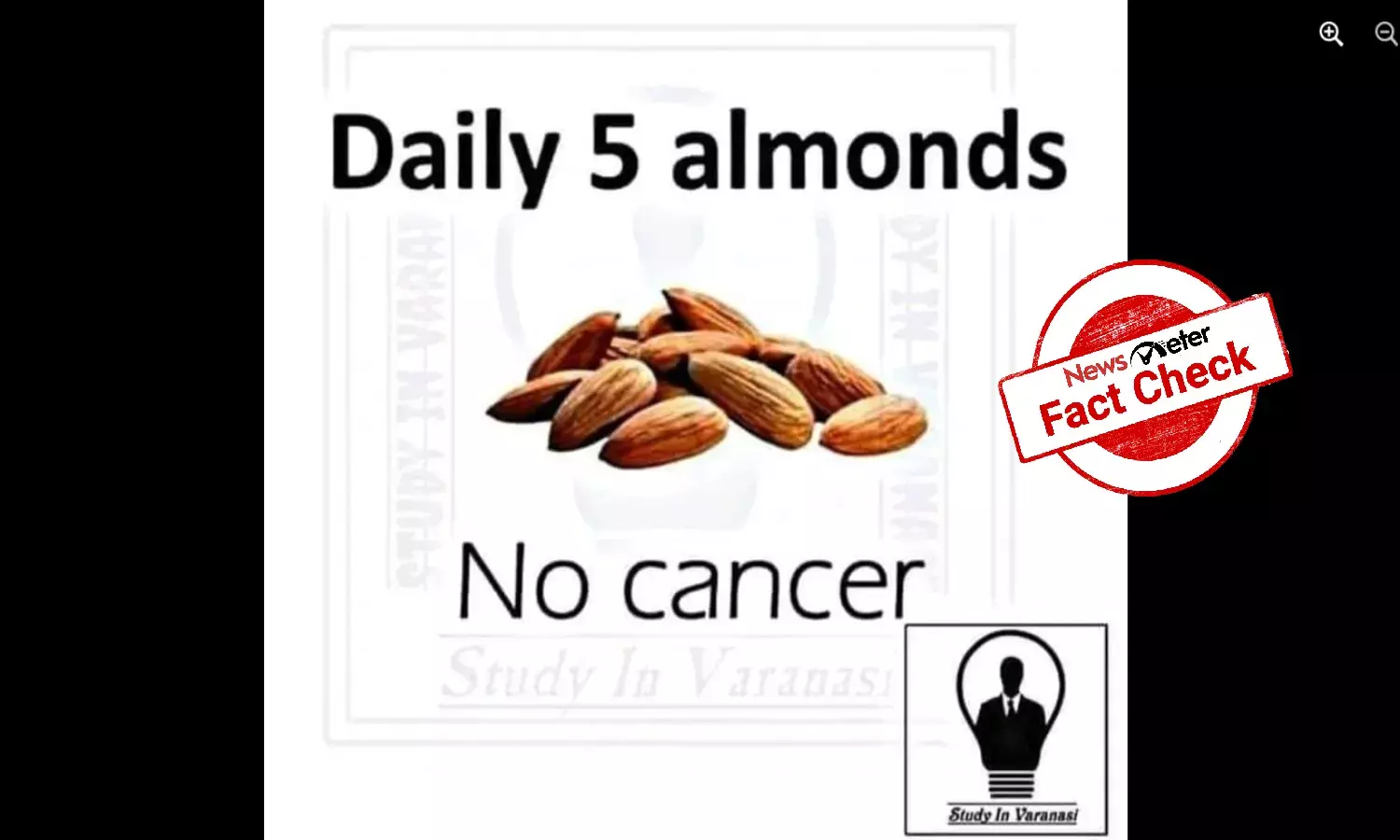 Can consuming almonds give 100% immunity against cancer?