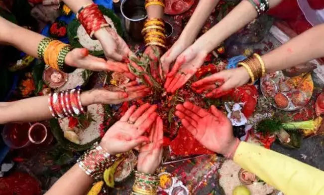 Indian Nepalese women living in Hyd celebrate Teej