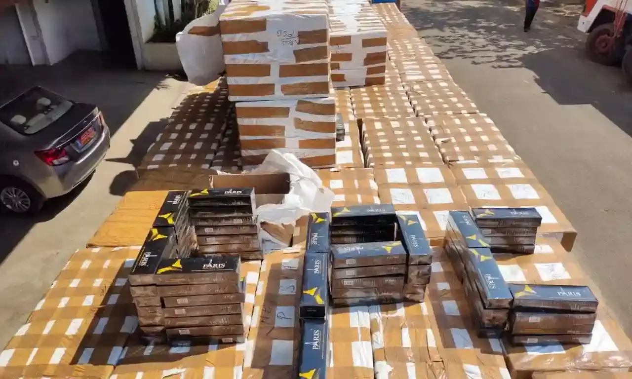 Foreign cigarettes worth Rs. 8 cr seized in Vijayawada