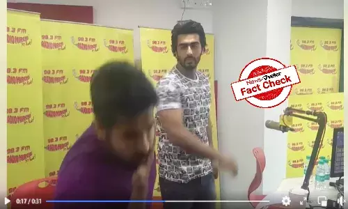 Video of Arjun Kapoor slapping Radio Mirchi RJ is a prank