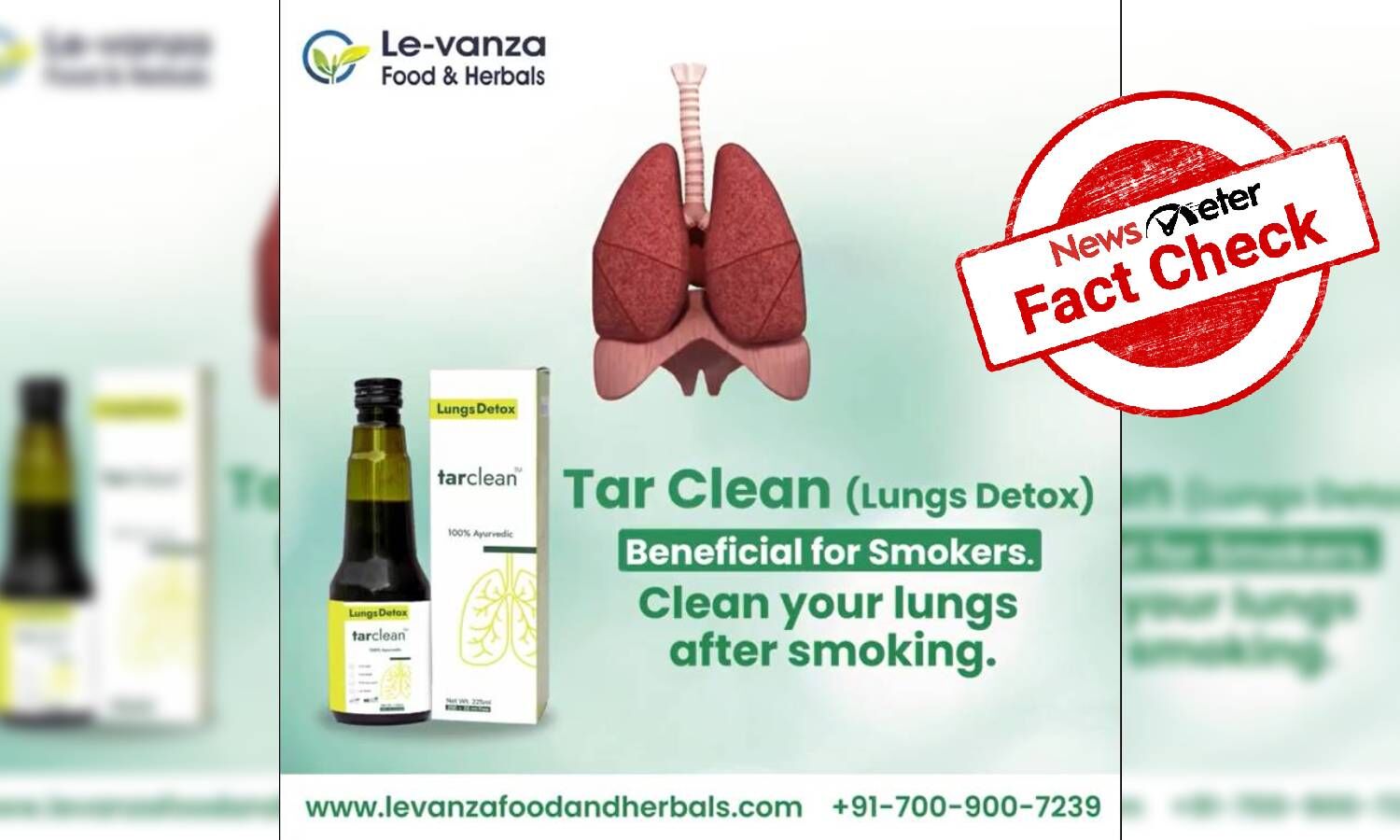 Detox lungs while you continue smoking: False claim goes viral